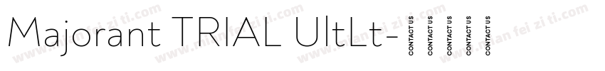 Majorant TRIAL UltLt字体转换